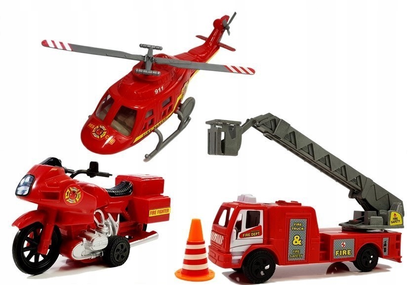 STRAŻ POŻARNA HELIKOPTER MOTOR ŚWIATŁO DŹWIĘKI Kod producenta RT567