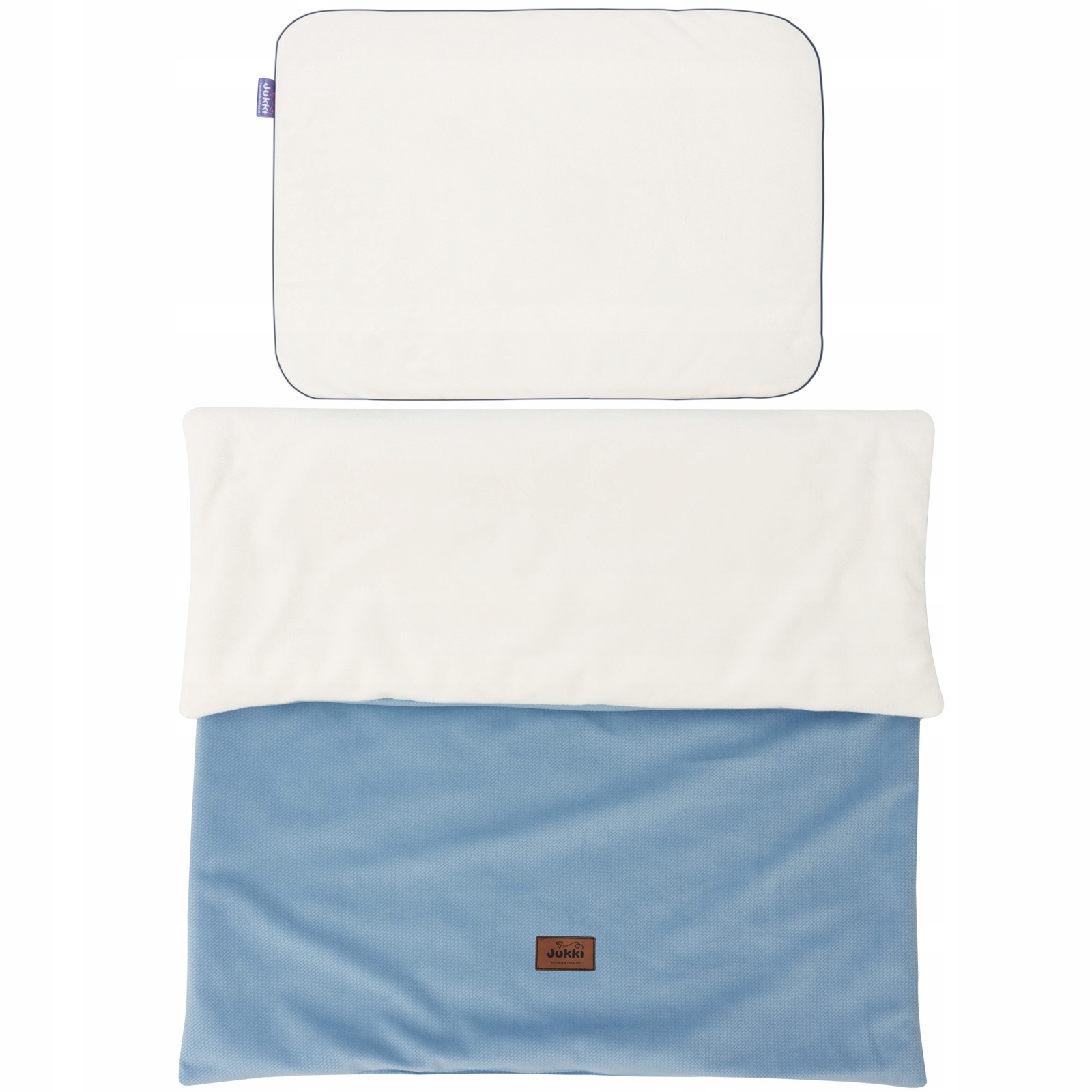 ZESTAW DO WÓZKA PODUSZKA I KOCYK PLUSZ VELVET Długość kołdry 75 cm