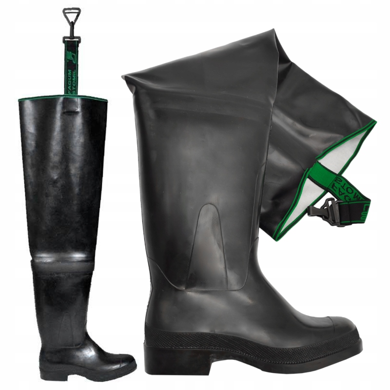 Wodery Buty Rybackie Do Pachwin Czarne Wytrzymałe Polskie Fagum 819 45