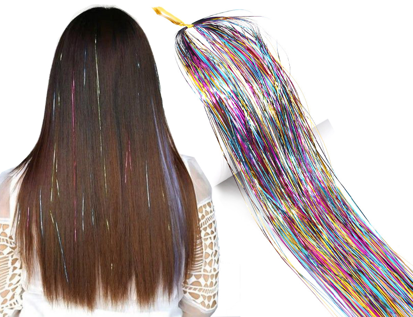 

Brokatowe Nitki włosy syntetyczne na warkoczyki