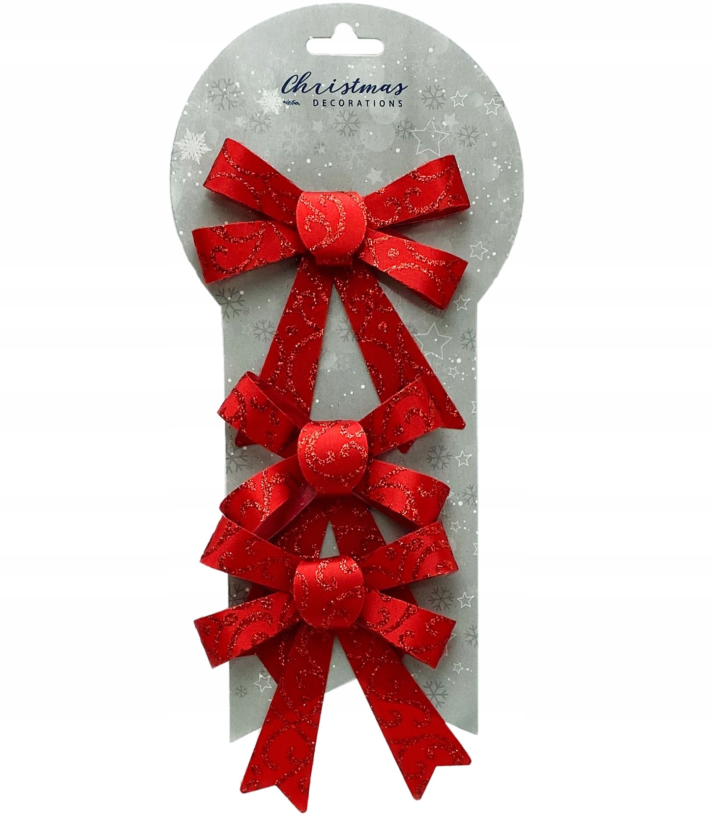 

Kokardy Kokardki Świąteczne Czerwone Ozdoba 3SZT