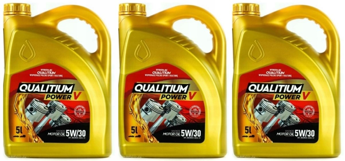 

Qualitium Power V 5W30 Olej Syntetyczny 5L X3