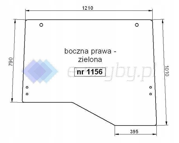 sklo Case Magnum 7210 7220 7230 725 boční pravé