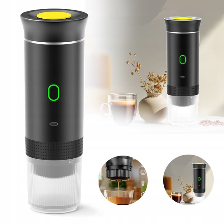 Přenosný Kávovar 3v1 Na Turistický Tlakový Quick Self-Heating