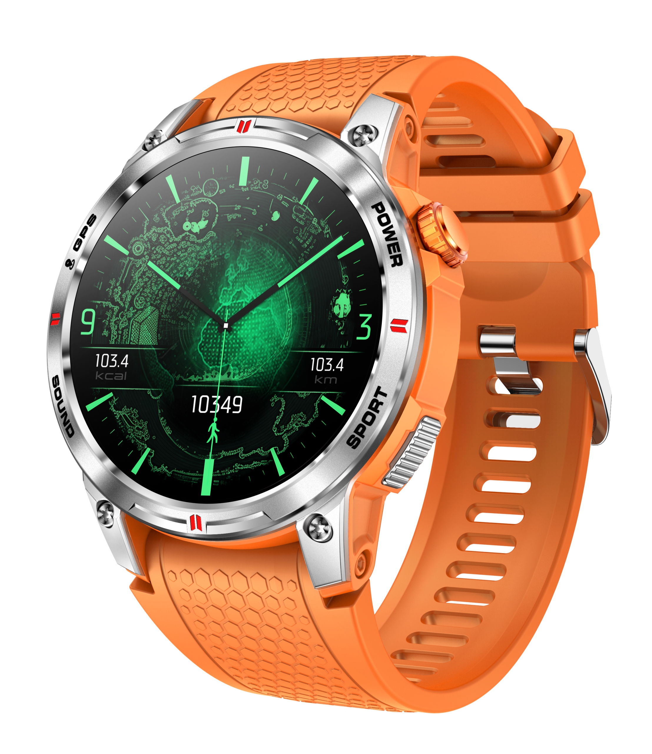 Smart Hodinky S Gps Amoled 400mAh Tlak Pulz Hovory Poľské Menu