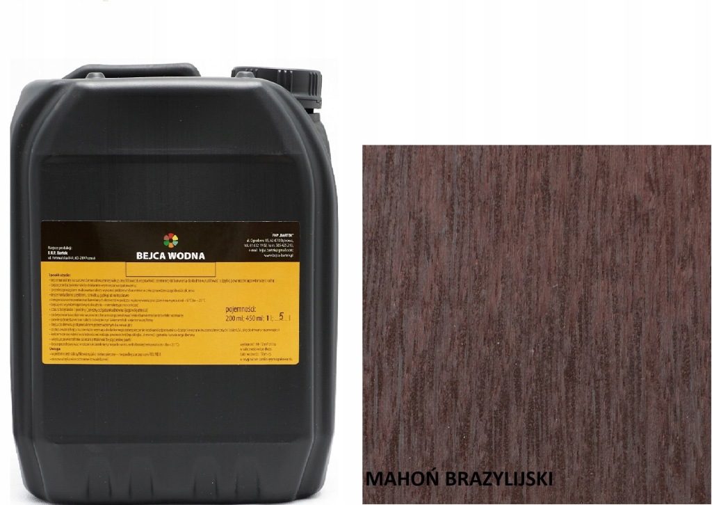 Vodní Mořidlo Na Dřevo Bartek 5 L Brazilský Mahagon