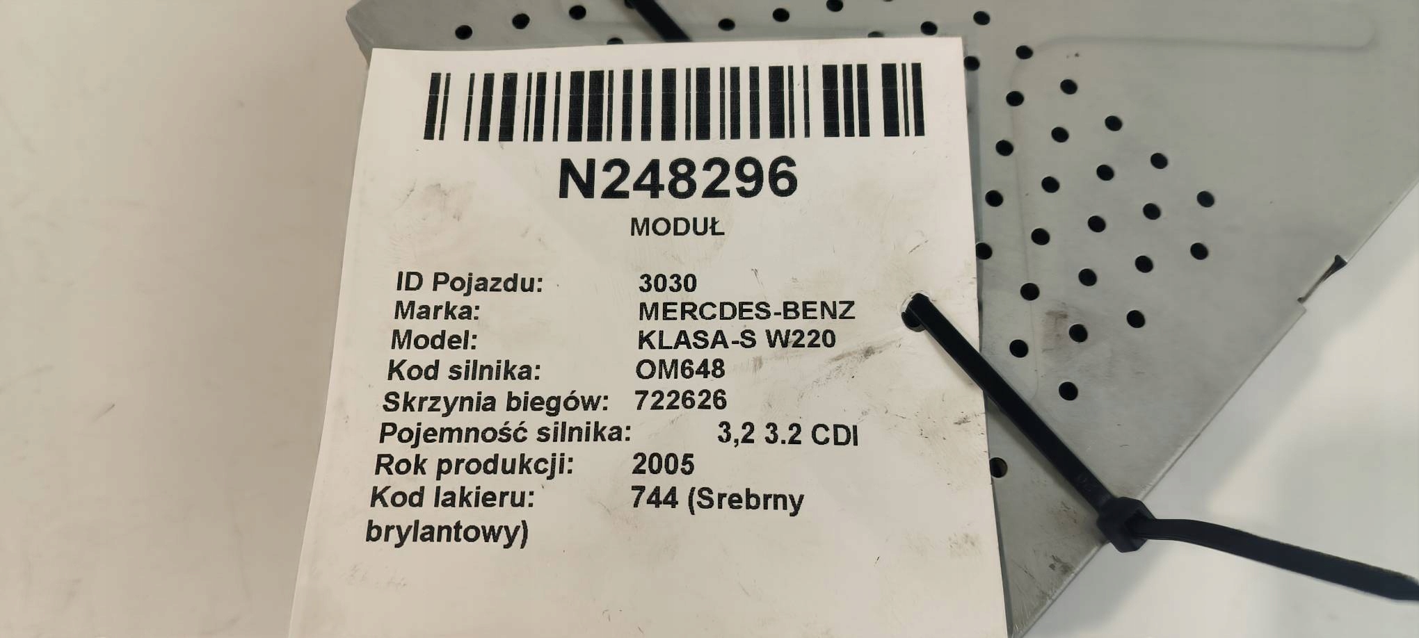 module A2208702889 Mercedes-BENZ KLASA-S W220