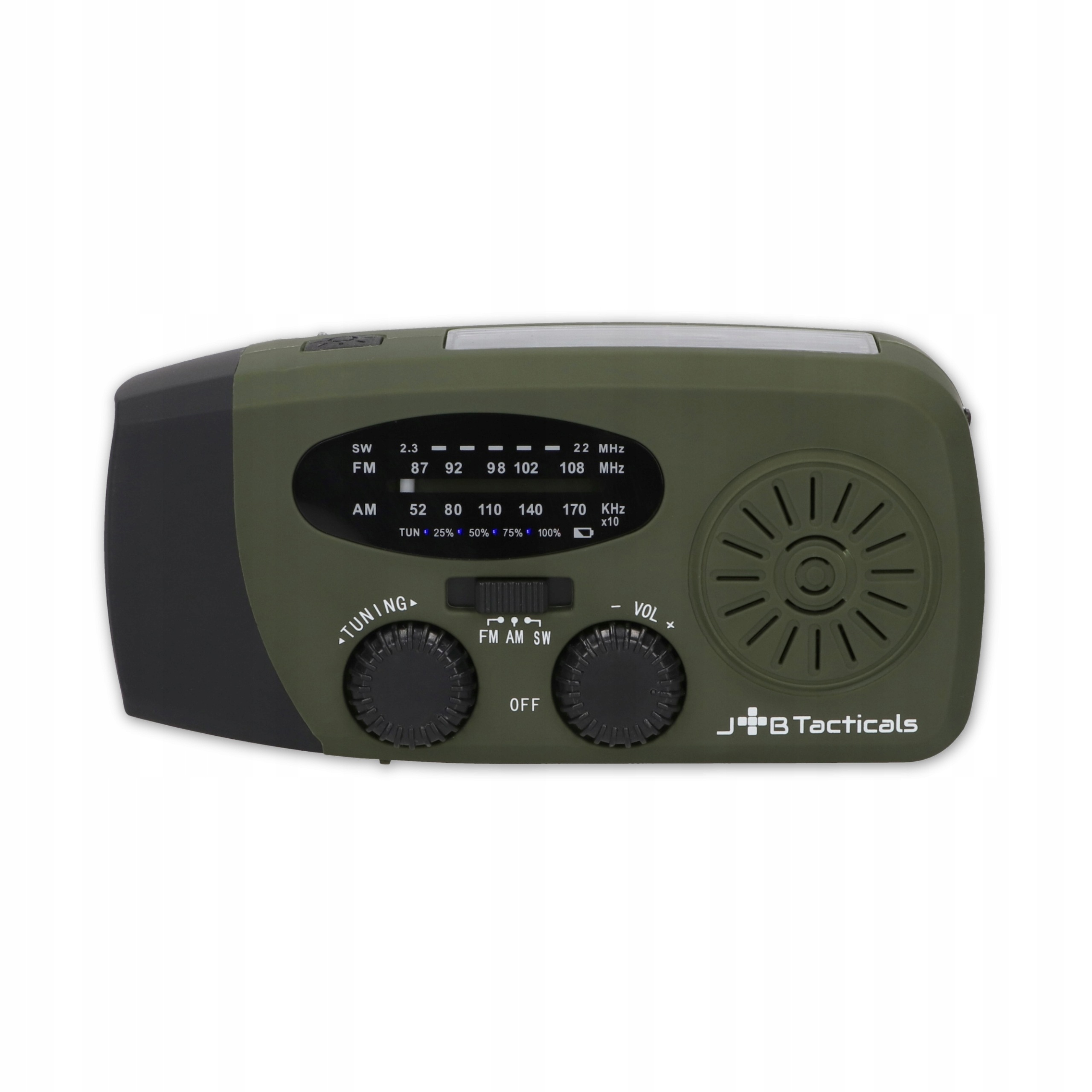 Radio Przenośne awaryjne Fm/am Solarne z korbką Powerbank Latarka Dynamo