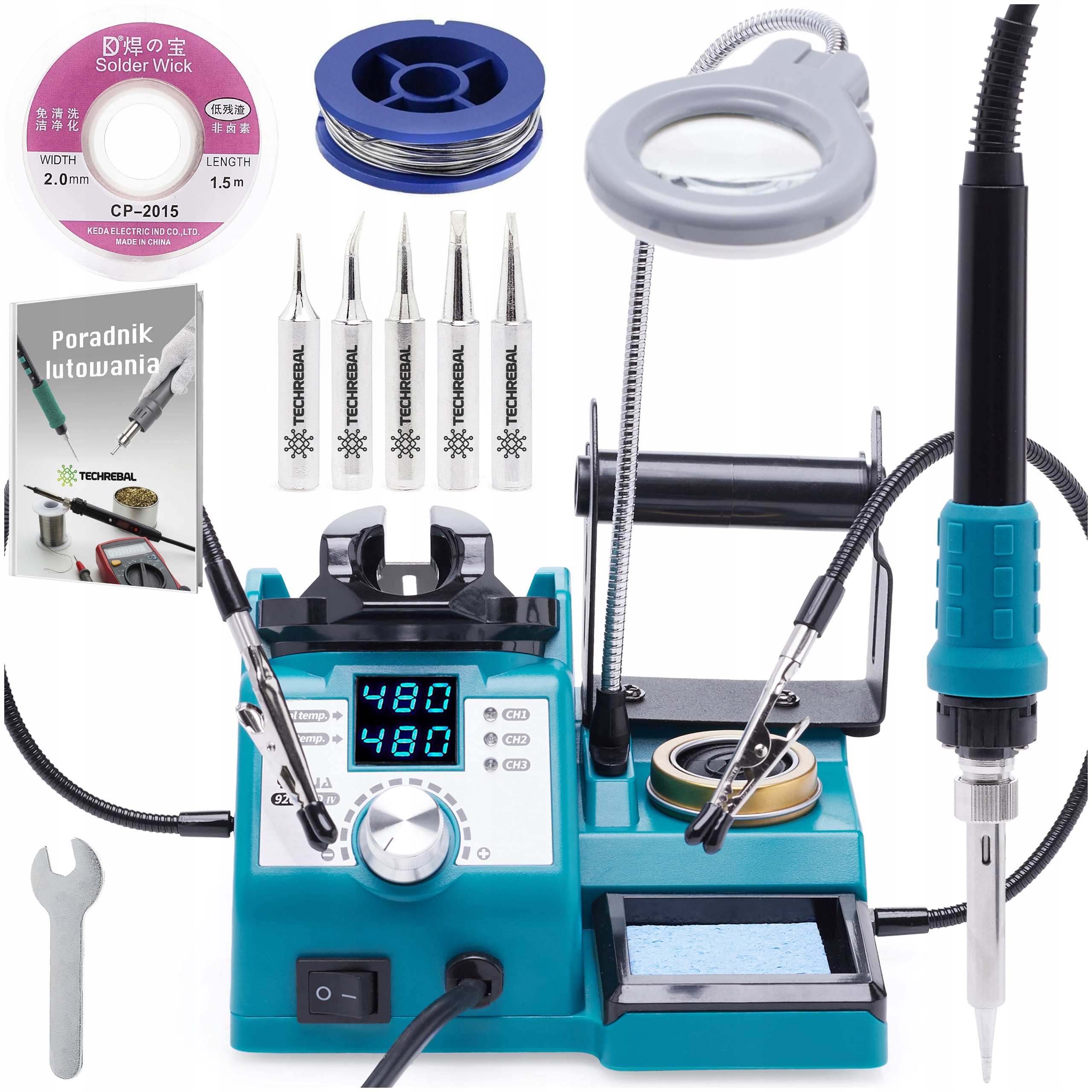 Pájecí Hrotová Stanice Yihua 926 Led-iv 130W Lampa Lupa 900 M