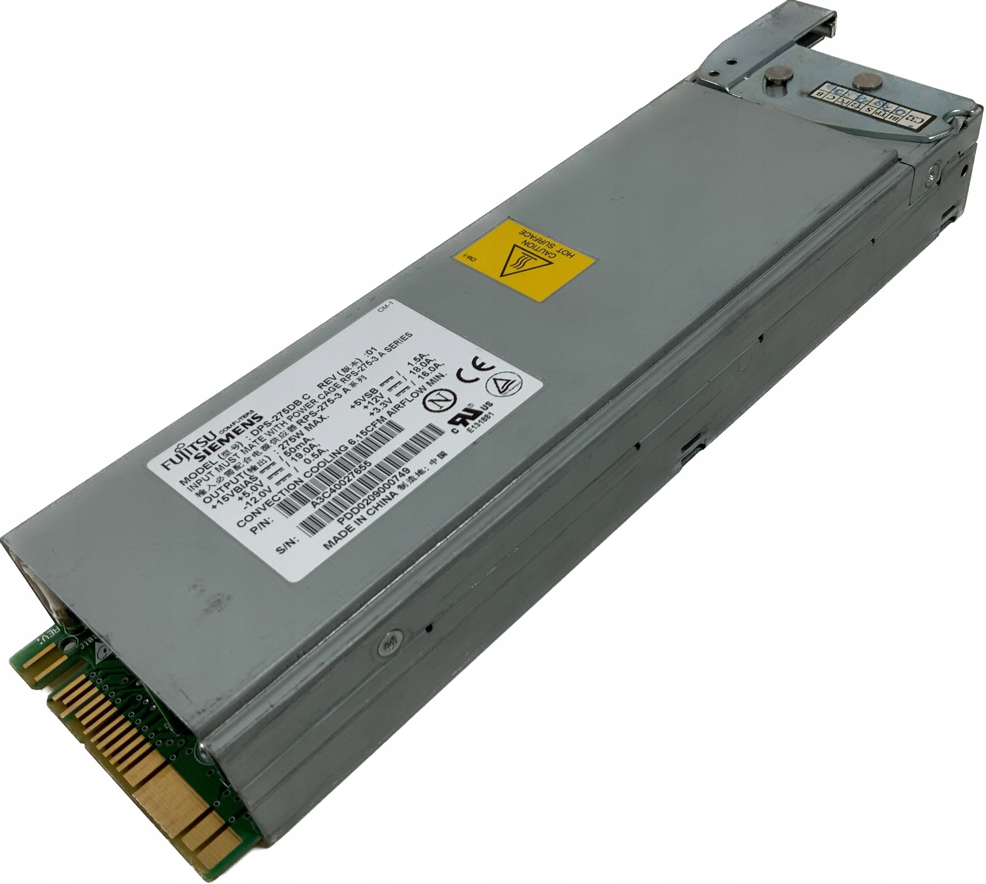 Zasilacz FUJITSU DPS-275DB C RPS-275-3 A3C40027655 275W do Primergy P200