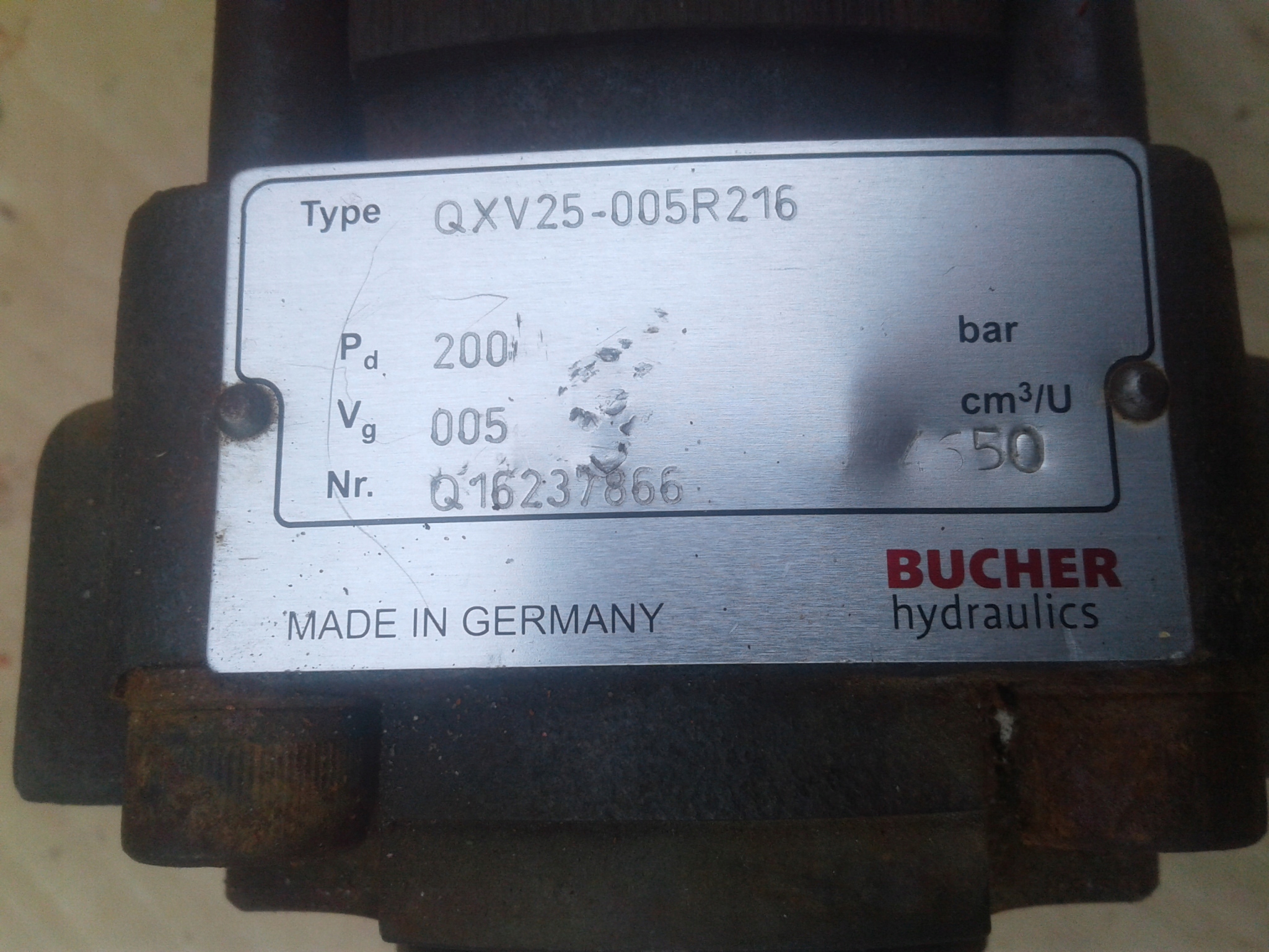 Pompa BUCHER QXV25-005R216 Marka inny