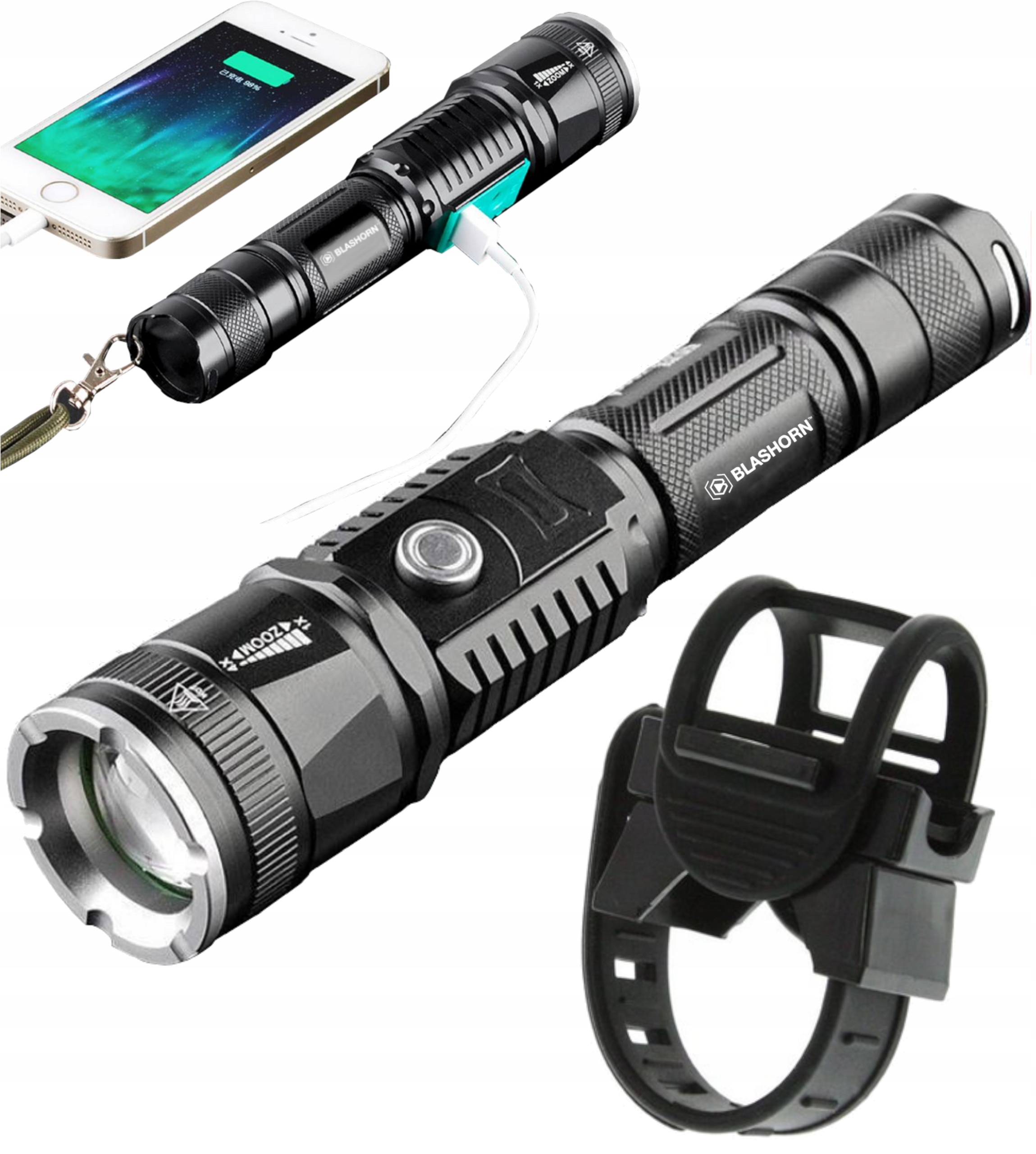 

Latarka Rowerowa Led Cree XML-T6 Alu Zoom 1600LM