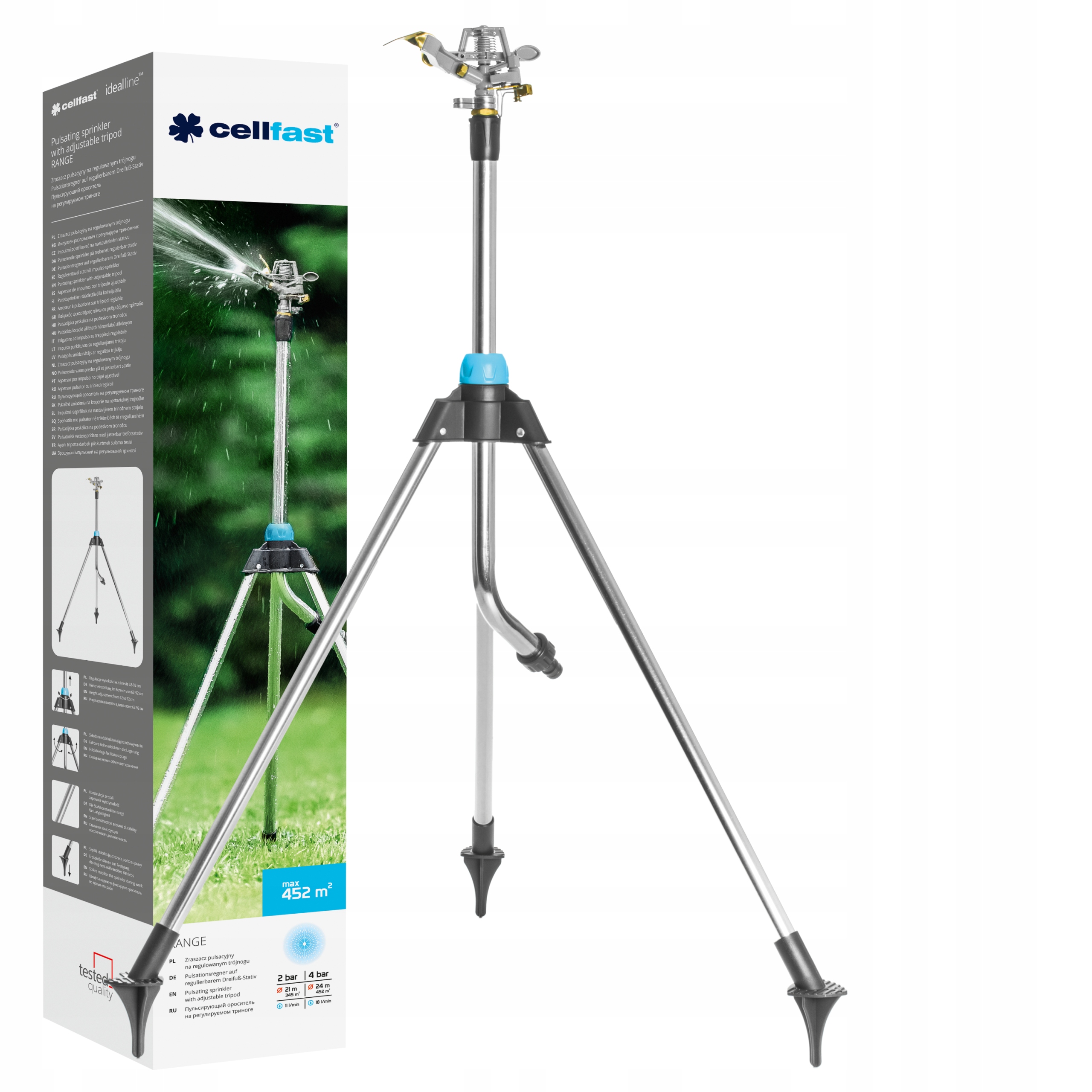 

Cellfast Zraszacz Pulsacyjny Regulowany Trójnog