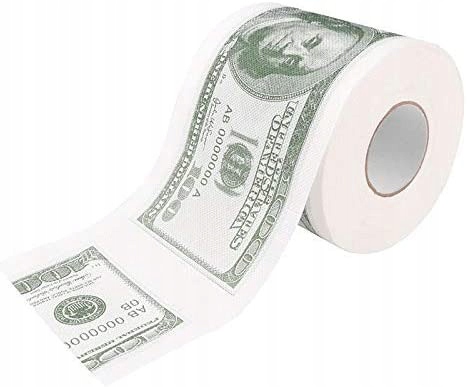 

Papier toaletowy 100 $ Dolar urodziny XL