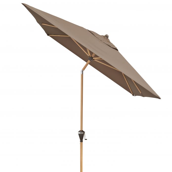 Parasol Ogrodowy Szary 250x200cm Prostokątny Balkonowy Derby Klasyczny