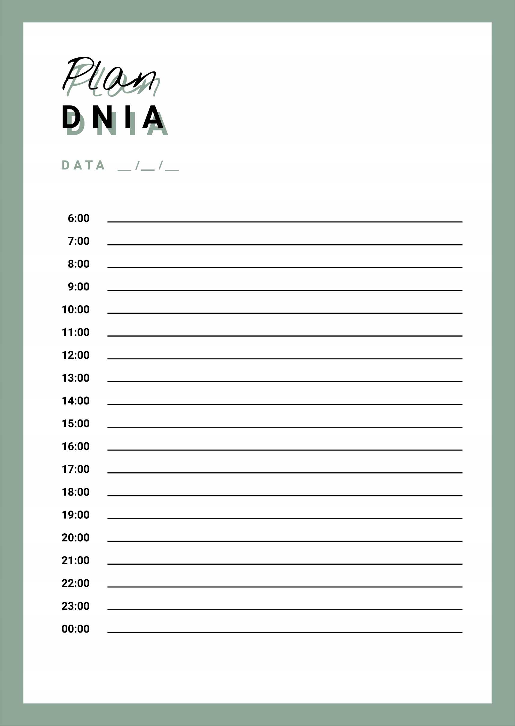 

Plan Dnia Planer Notes A5 26 kartek