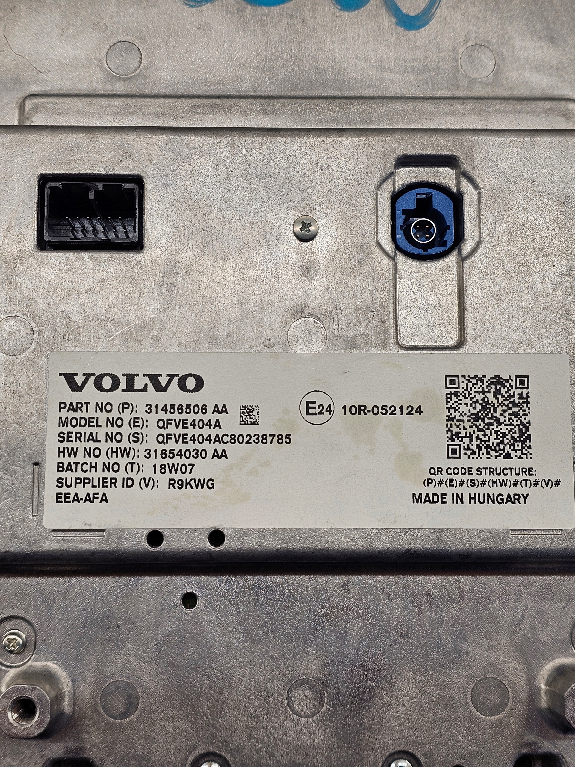 display navigation devices 31456506 AA VOLVO V90 S90 XC90 II XC60 II