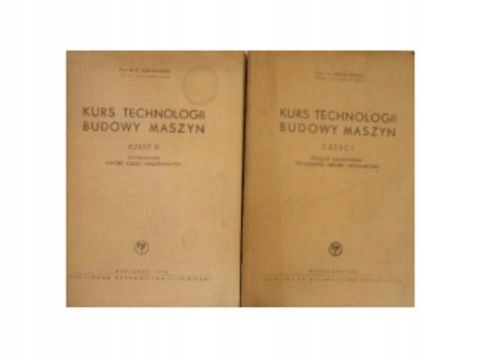 Kurs technologii budowy maszyn t 1-2 -