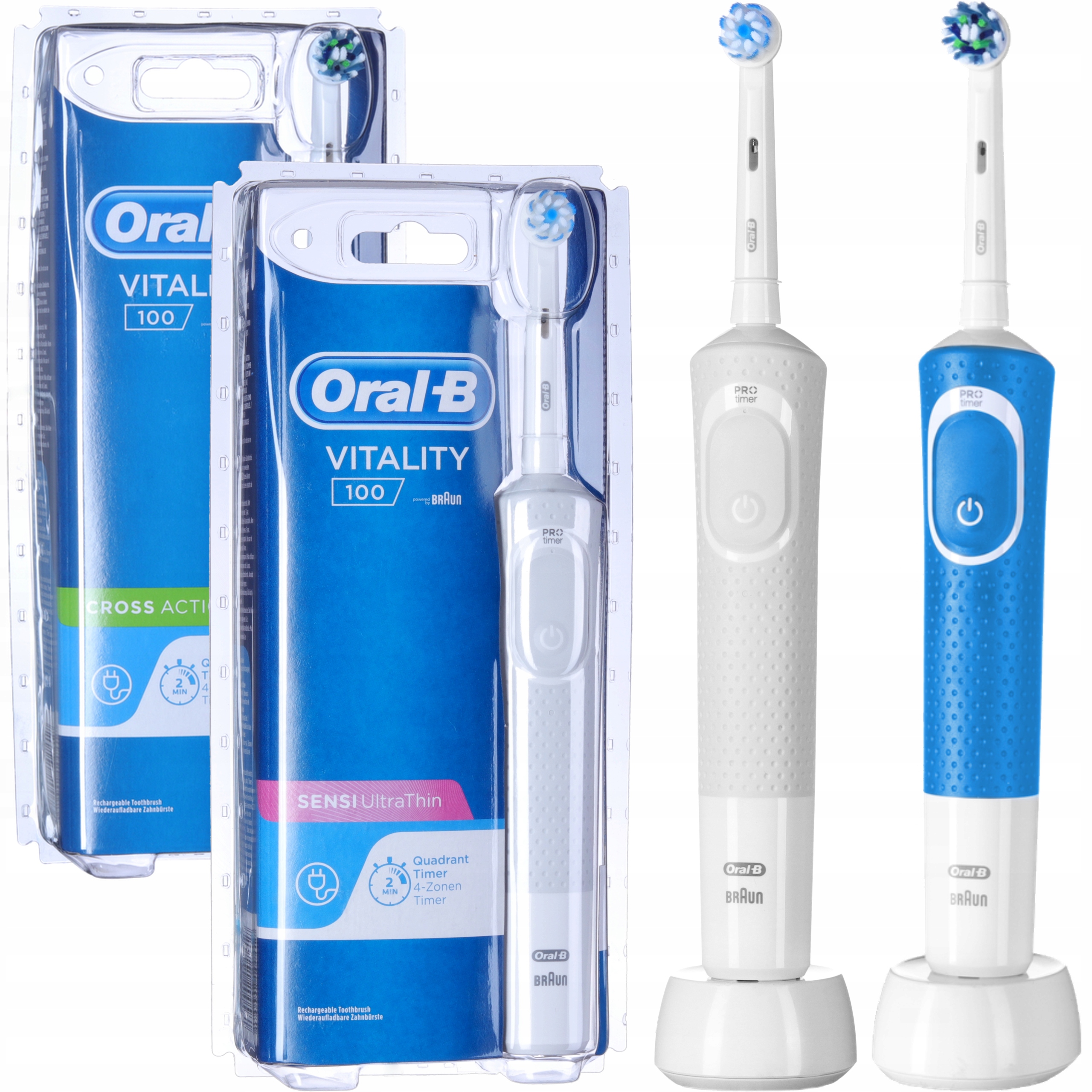 

2 Szczoteczki Elektryczne Oral-B Vitality dla Pary
