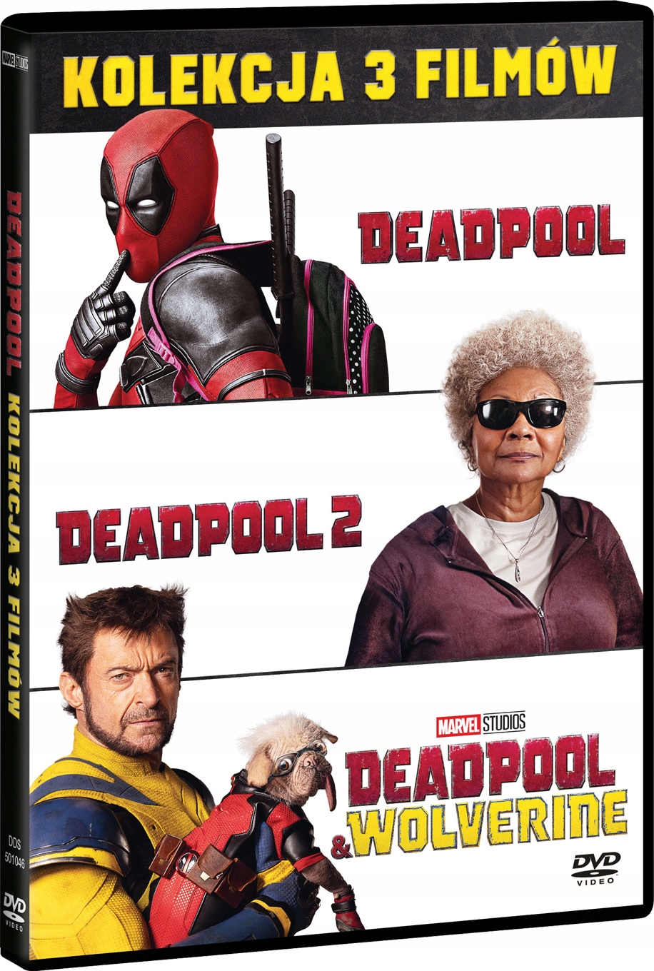 Deadpool Kolekcja 3 filmów 3xDVD folia pl