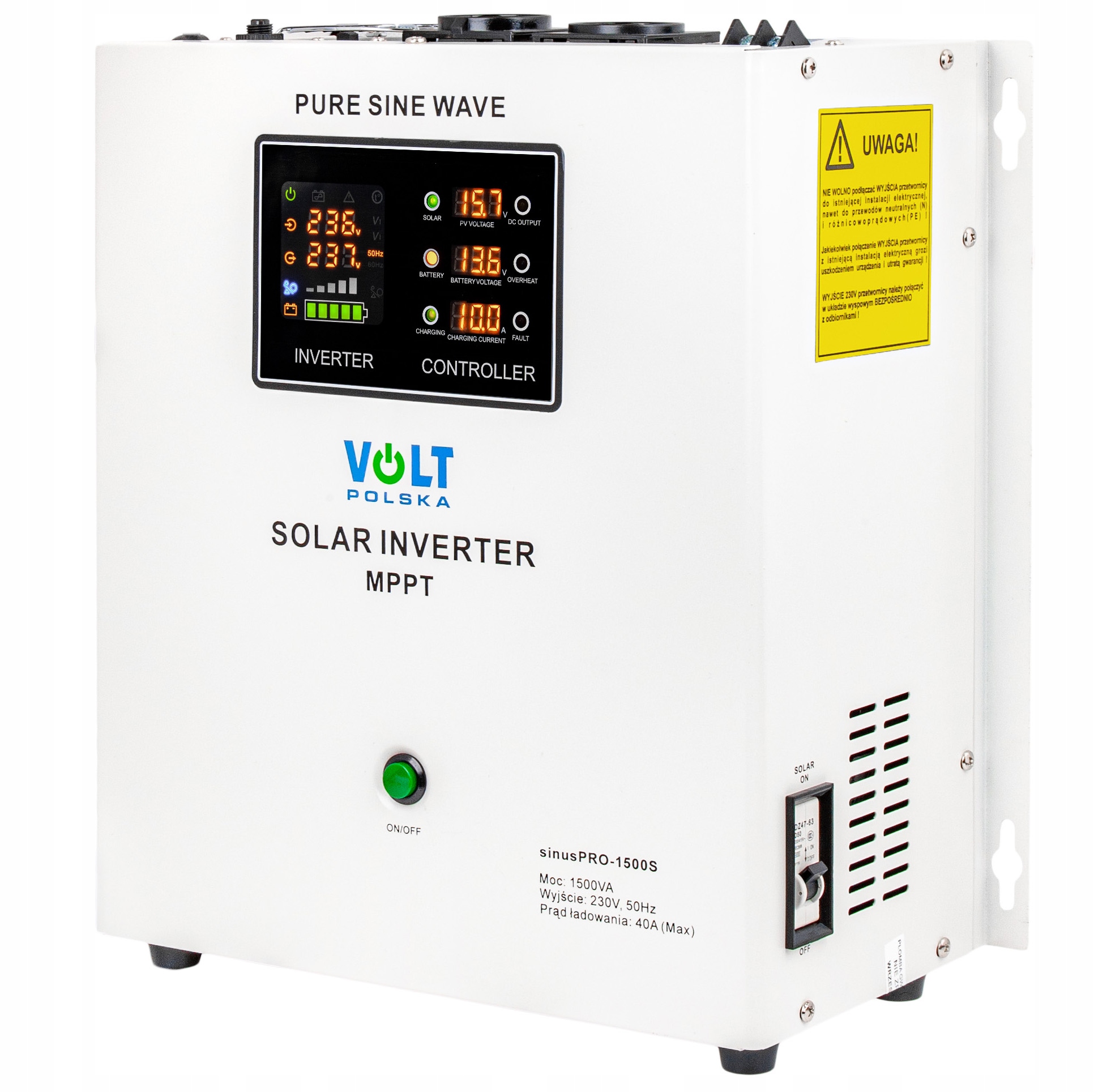 Sinus Pro 1500 S 12/230V (1050/1500W) 40A Mppt Inwerter Solarny