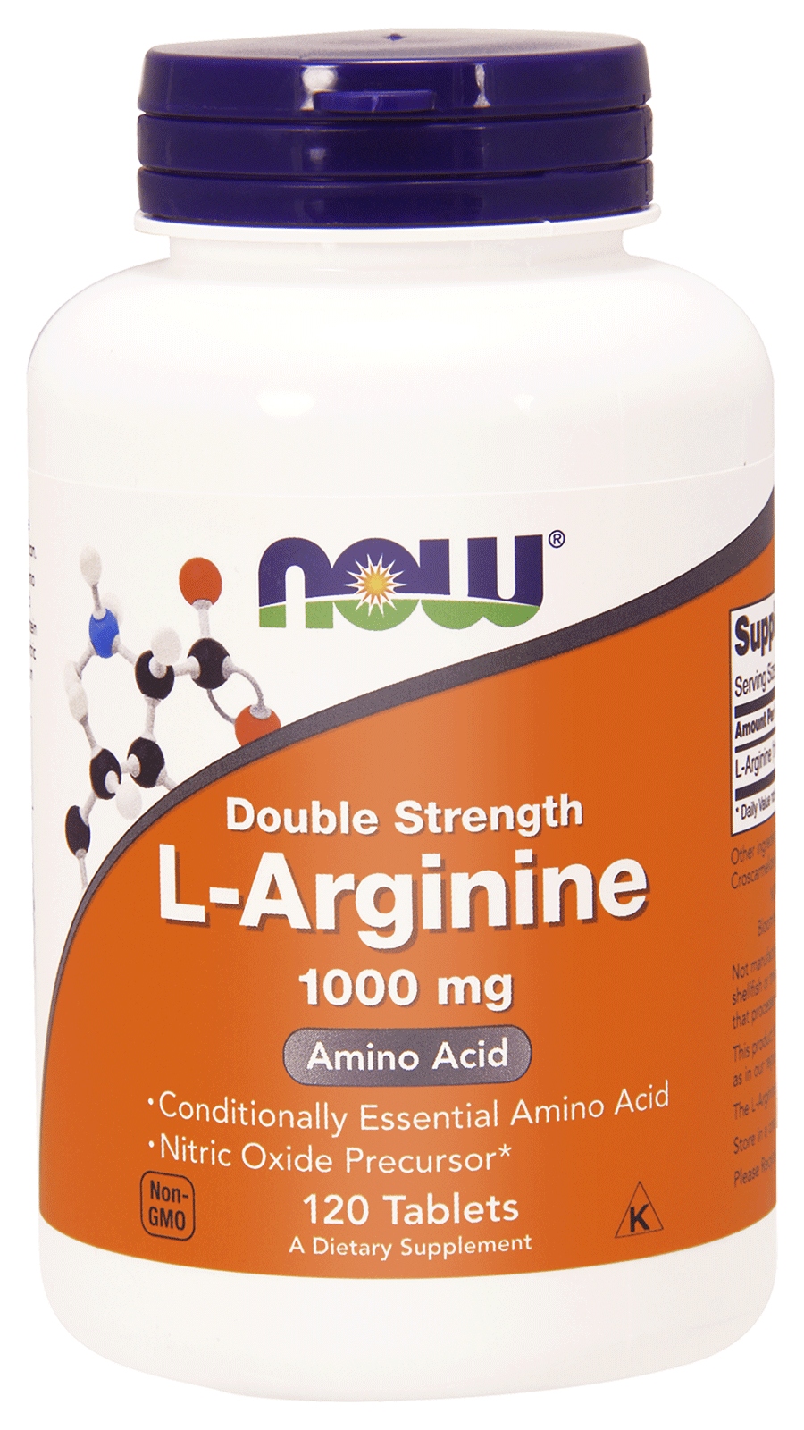 Now Foods L-Arginine Double Strenght – 1000 mg – 120 tablet