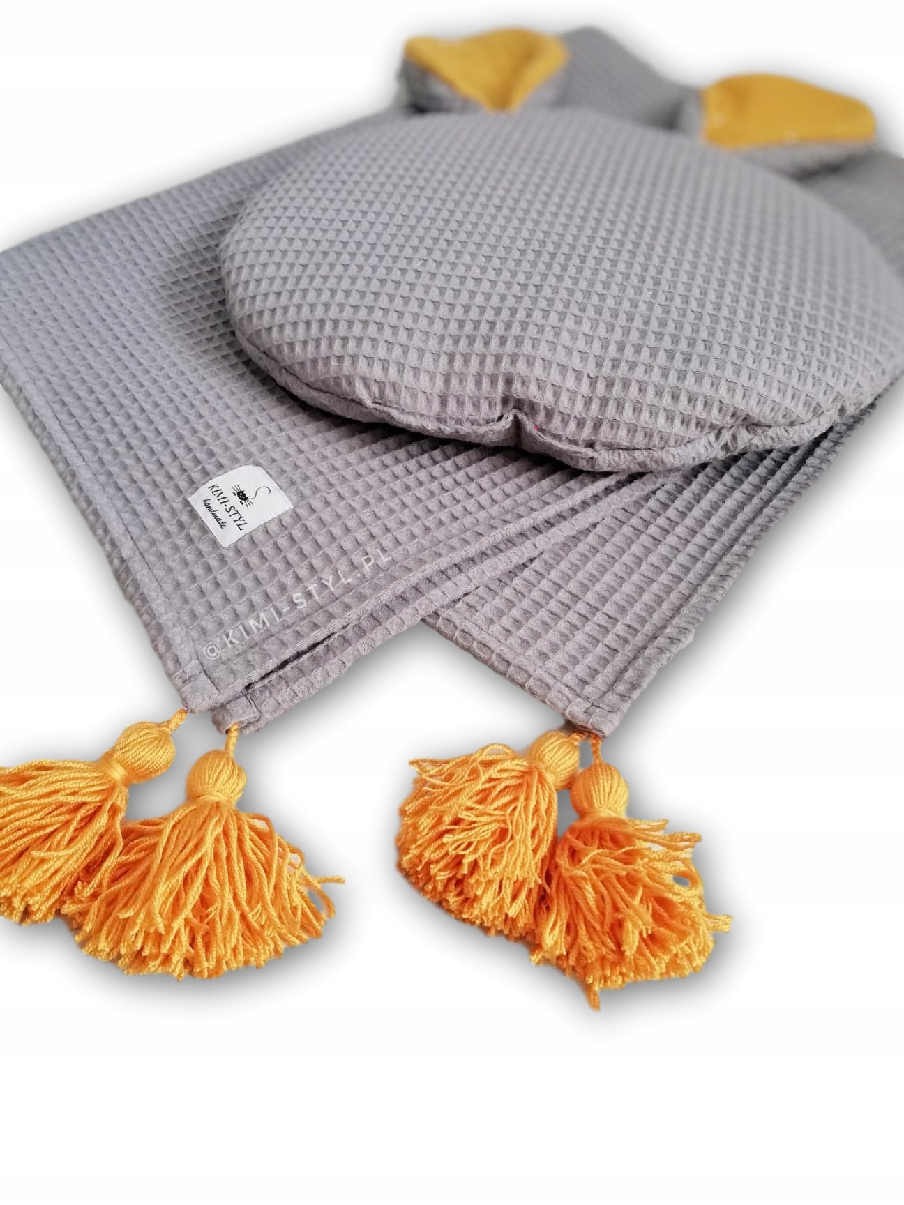 Zestaw wafelkowy otulacz+poduszka KRÓLIK chwosty Płeć chłopcy dziewczynki