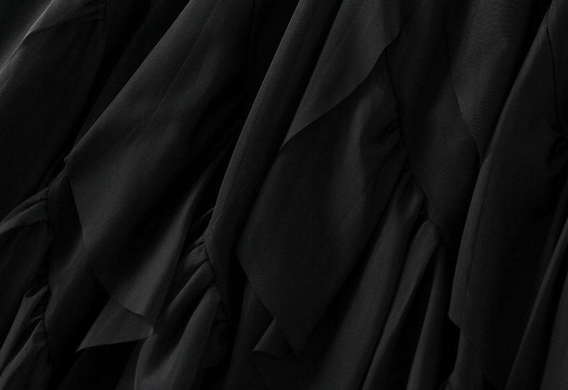 DAMSKA SPÓDNICA TIULOWA DŁUGA FALBANY MIDI Materiał dominujący poliester