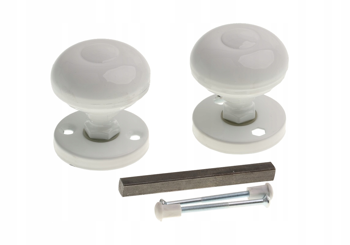 GAŁKA DRZWIOWA GAŁKO-GAŁKA OBROTOWA KLAMKA BIAŁA Kod producenta 0710