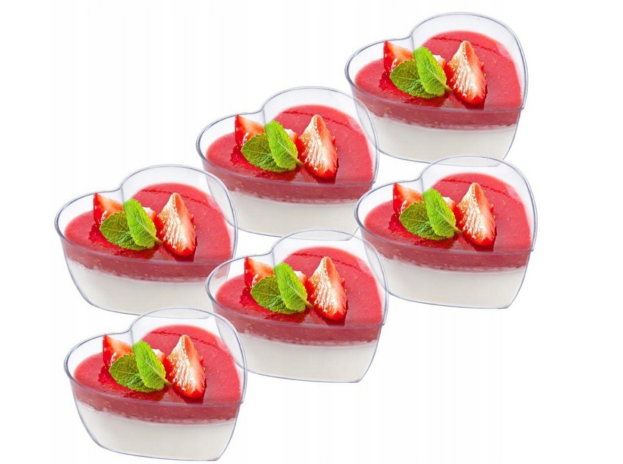 

6x Pucharek Desery Przystawki Przekąski Pana Cotta