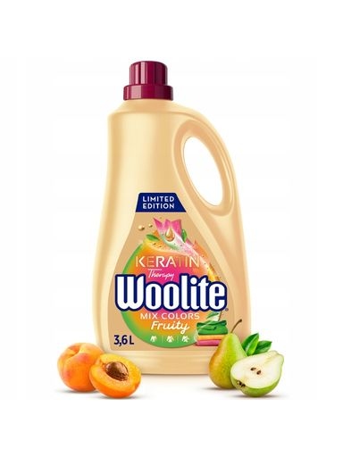 Levně 2x Woolite Tekutý prací prostředek na barvu Fruity 3,6L 60Pr