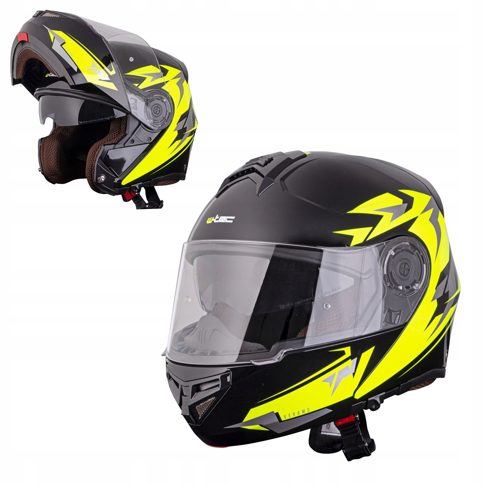 Kask motocyklowy szczękowy W-TEC Vexamo PR Black S