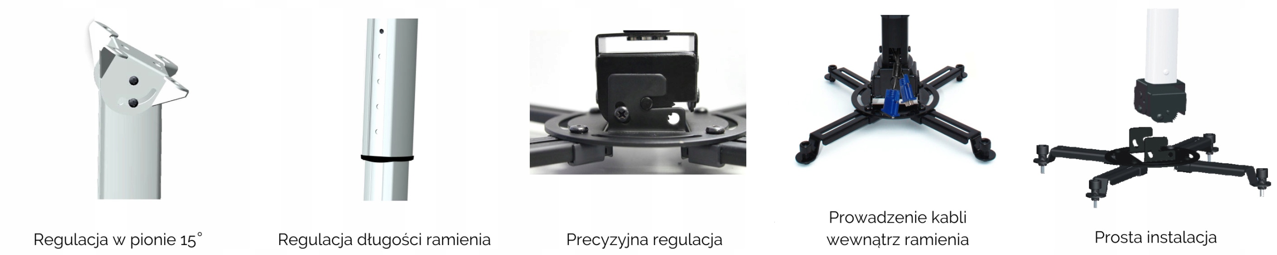 UCHWYT DO PROJEKTORA SUPREMA SPIDER SMALL 3040 WHT Model SPIDER SMALL 3040 WHITE