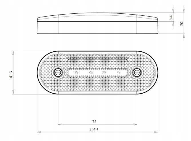 Lampa obrysowa + kierunkowskaz W174 obrysówka LED Numer katalogowy części 1218 W174