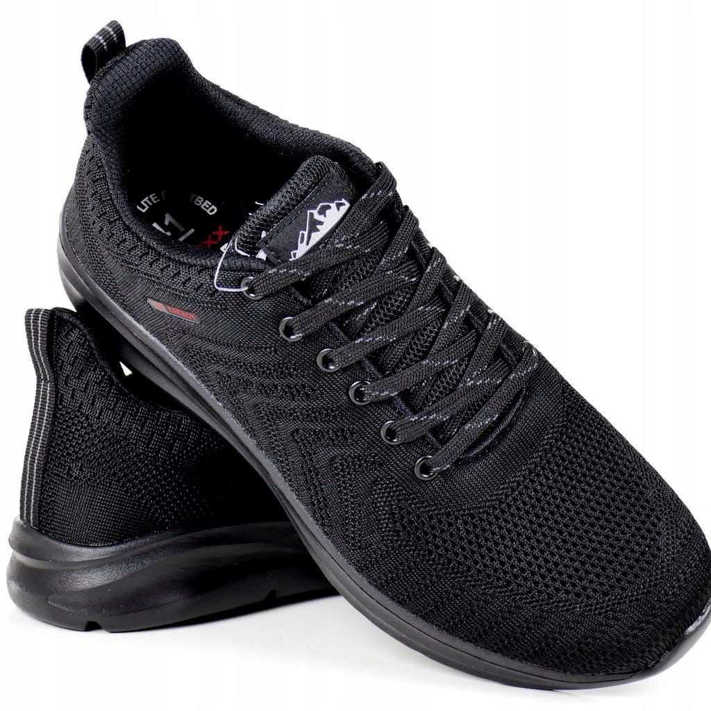 Černé Sportovní Boty Pánské Polobotky Síťované Prodyšné Pohodlné Lehké Módní