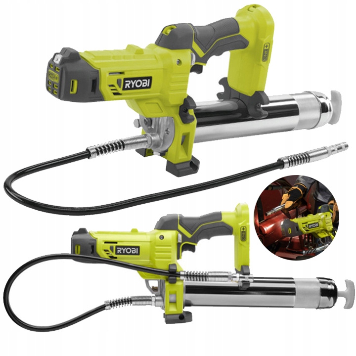 Akumulátorová mazačka na samrovanie vozidiel a strojov 18 V Ryobi R18GG-0