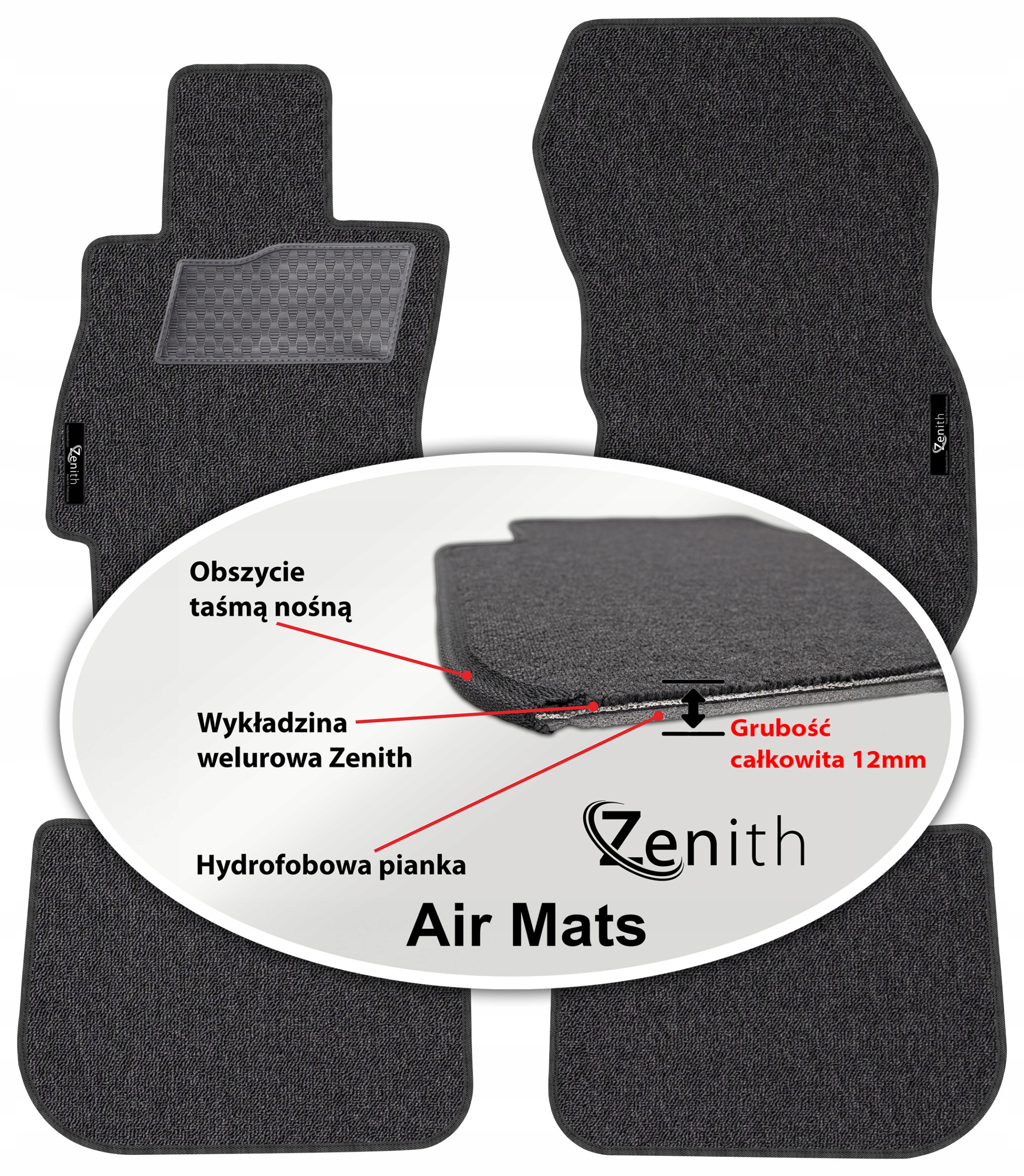 Subaru Forester IV 2013-2018 Velurové koberce do auta Zenith Air Mats