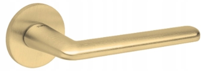 Kľučka na okrúhlej rozete Tupai 3098 5S-208 zlatá matná