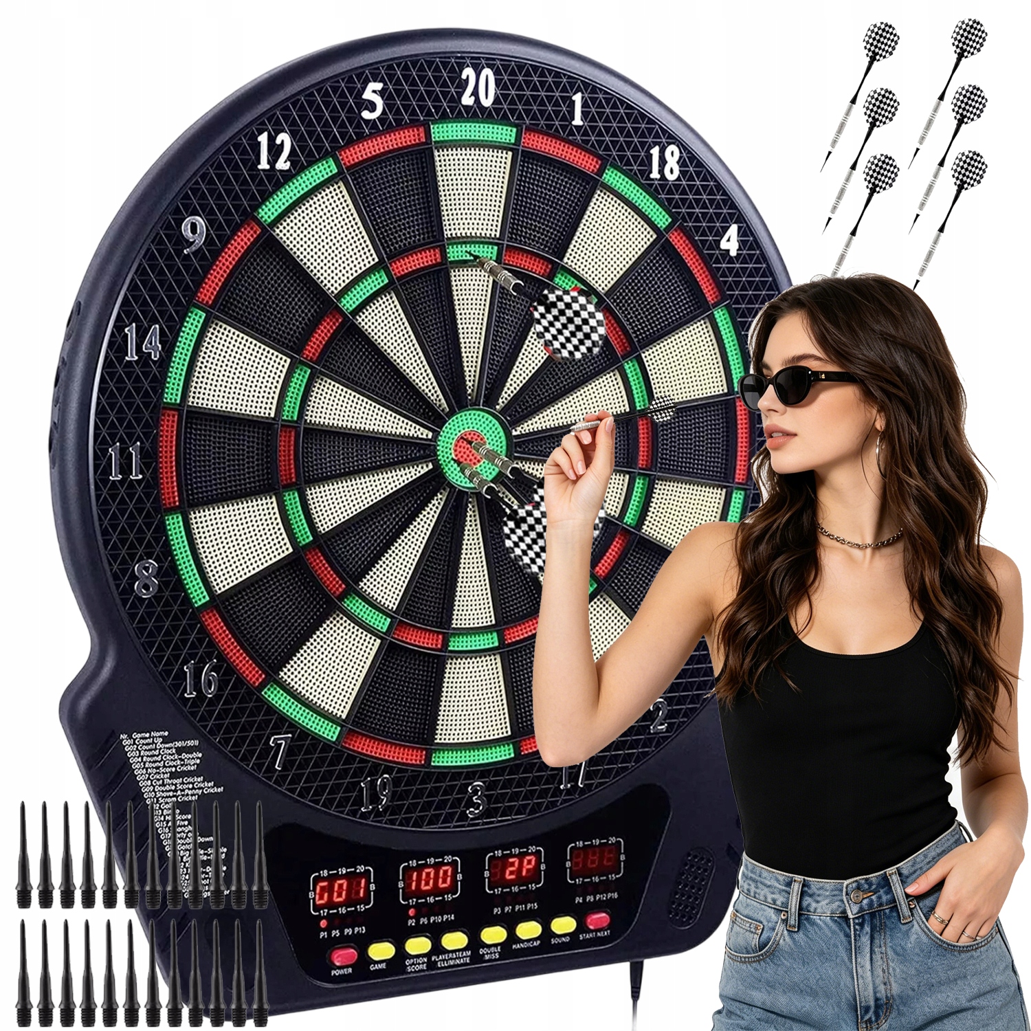 Tarcza Elektroniczna Na Imprezy Bary Z 24 3 Opcjami Rozgrywki