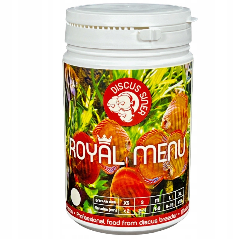 Levně Royal Menu Discus Siner Xs, krmivo pro potěry, pro ryby do 2 cm, 1000 ml