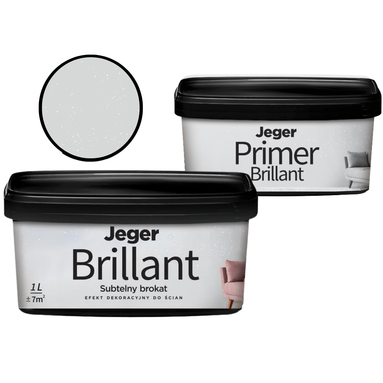 Dekorativní nástěnná sada s efektem brokátu Brillant Light+ Primer