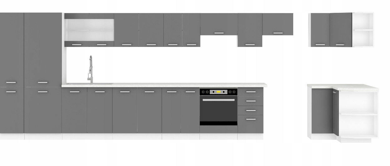 Szafka kuchenna SONIA POŁYSK 40 G-60 1F Marka inna
