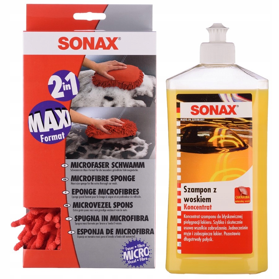 ZESTAW kosmetyków SONAX (pakiet 7) Pojemność opakowania 1500 ml