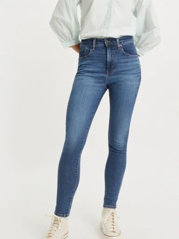 Levi's Džínové Úzké Nohavice Kalhoty Modré Dámské 28/28 1JHM