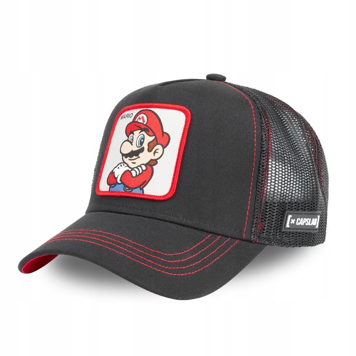 Czapka z daszkiem Capslab Nintendo Mario czarny Trucker