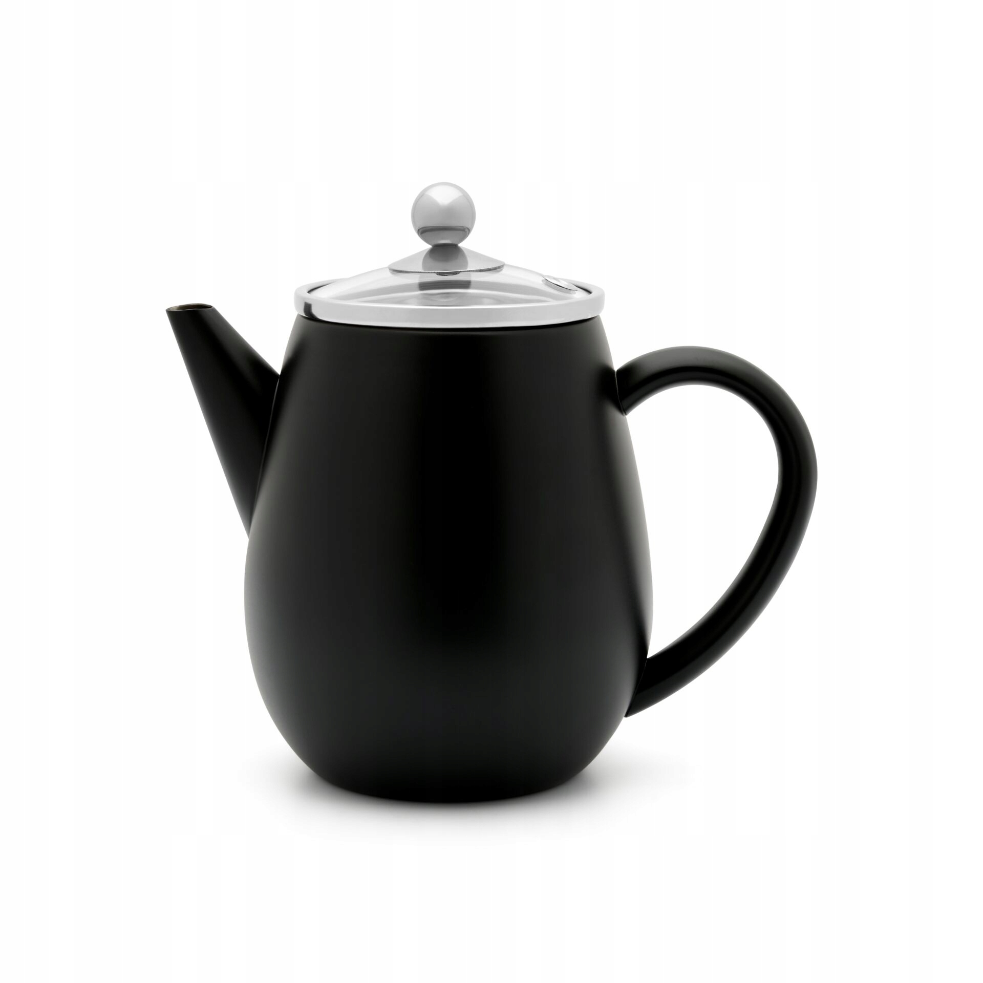 Dvojstenná kanvička na čaj Duet Eva, 0.5 l, Black