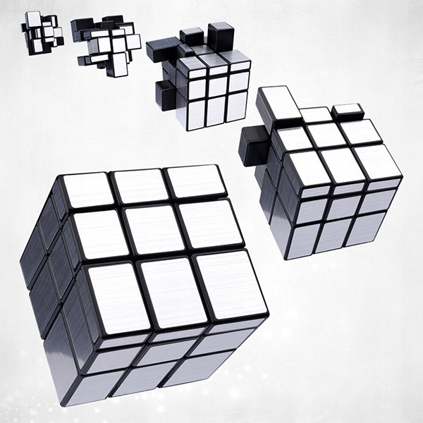 KOSTKA MIRROR CUBE SREBRNA ASYMETRYCZNA 3X3 QY Kod producenta WD6-A26 ZHY