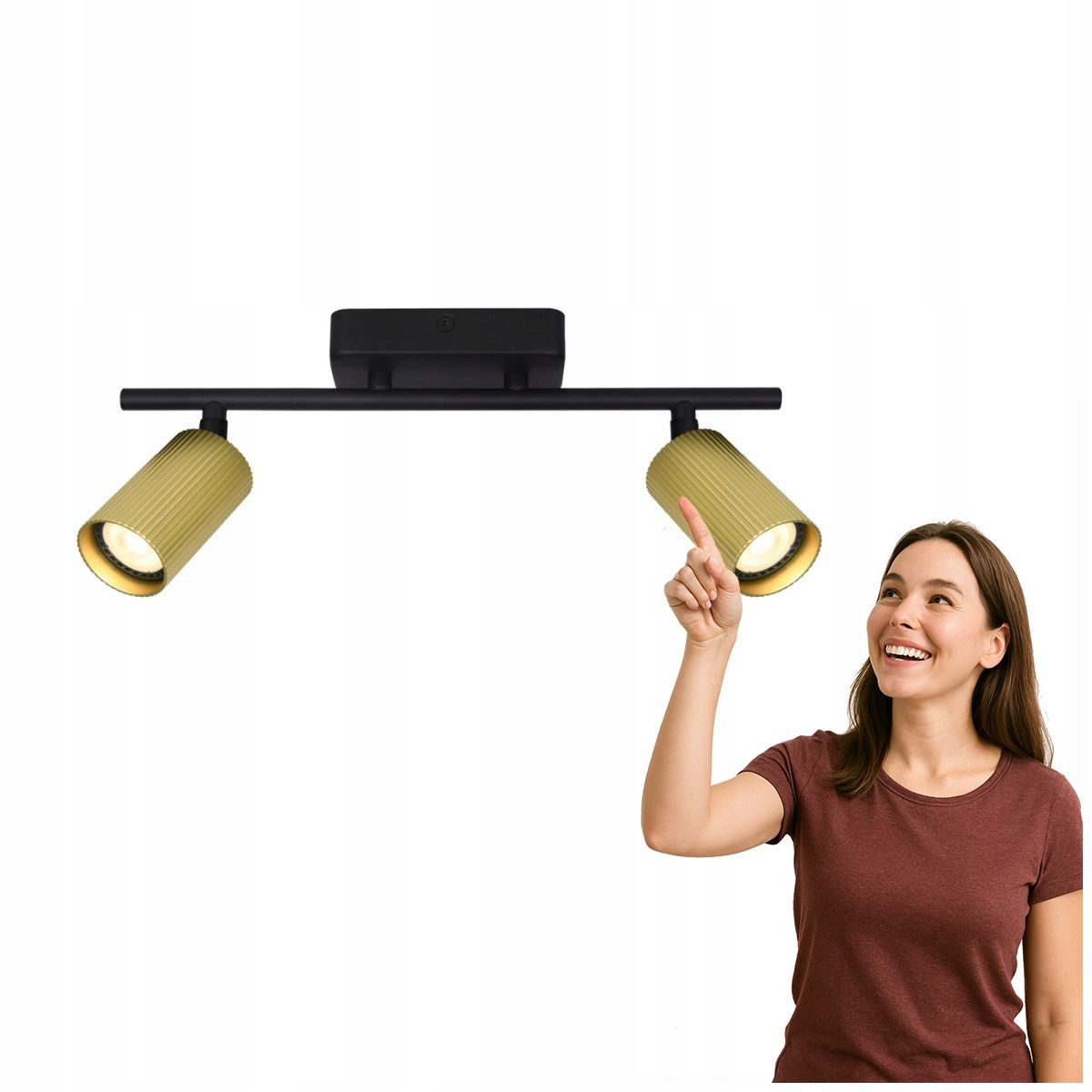 Lampa spotového reflektoru Tris SPL-46829-2-BK-GD Italux