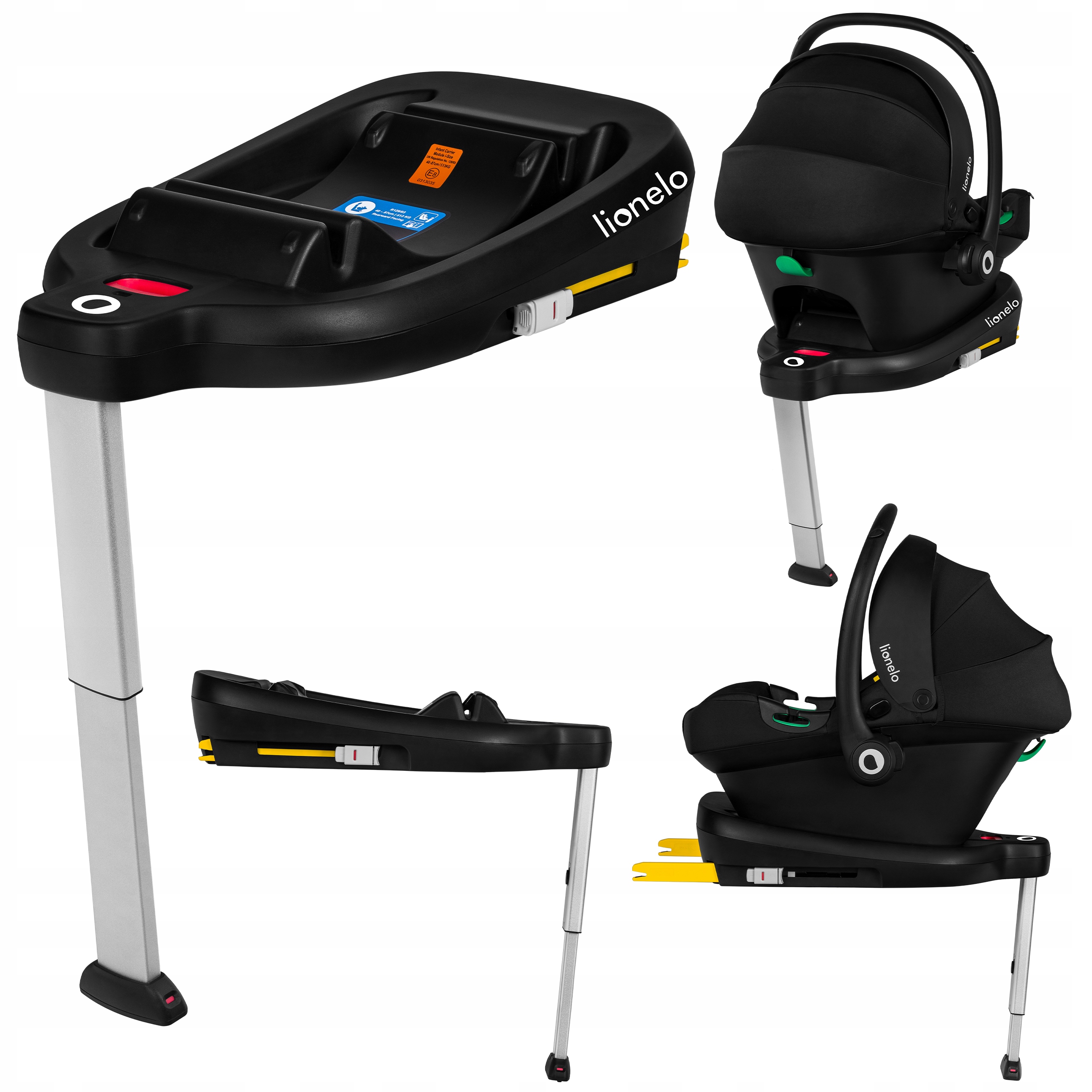 Alap az Astrid I-Size hordozóüléshez, ISOFIX rögzítés, Lionelo Astrid Base