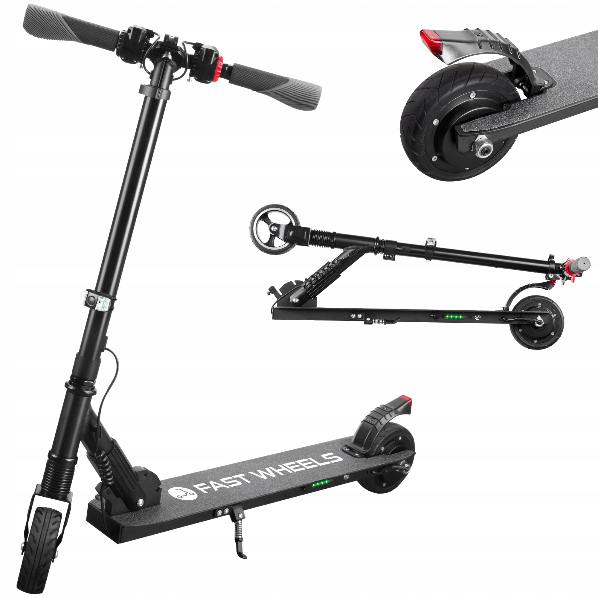 Hulajnoga elektryczna 250W 15km/h regulowana składana Fast Wheels Rebel